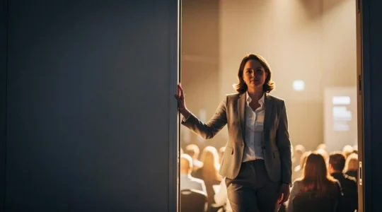 Un moment de bascule lors d'un événement professionnel, entre gestion maîtrisée et opportunité de renforcer la confiance du public